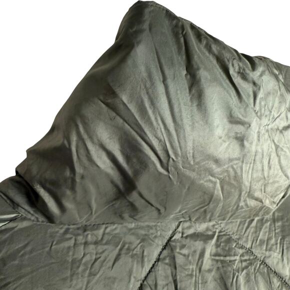 OOF Green Quilted Oversized Nylon High Neck Puffer Jacket Size XS - Picture 11 of 16